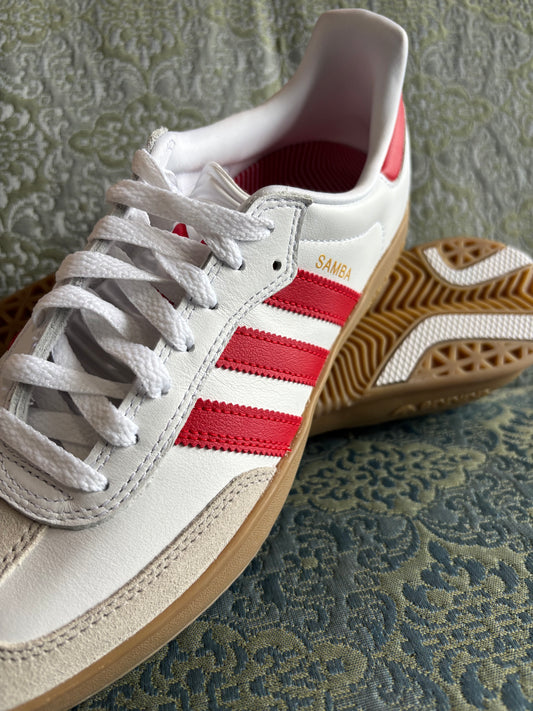 Adidas Puig Samba White/Red/Gum (5-11)