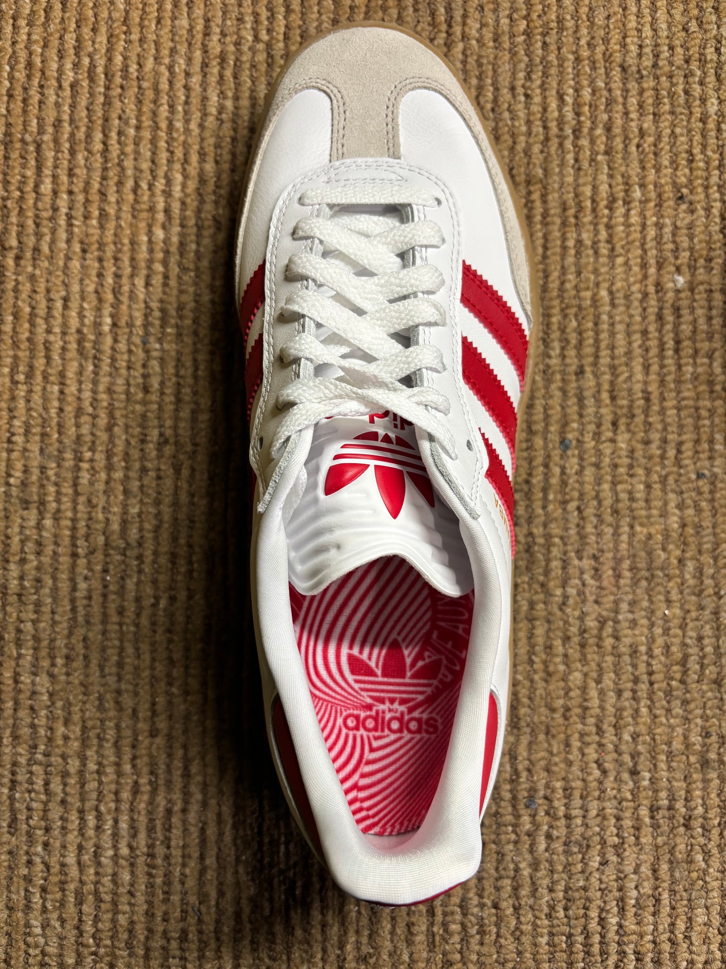 Adidas Puig Samba White/Red/Gum (5-11)