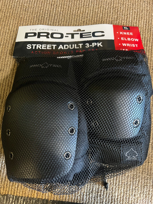 Pro Tec Street Pad 3 pack Black