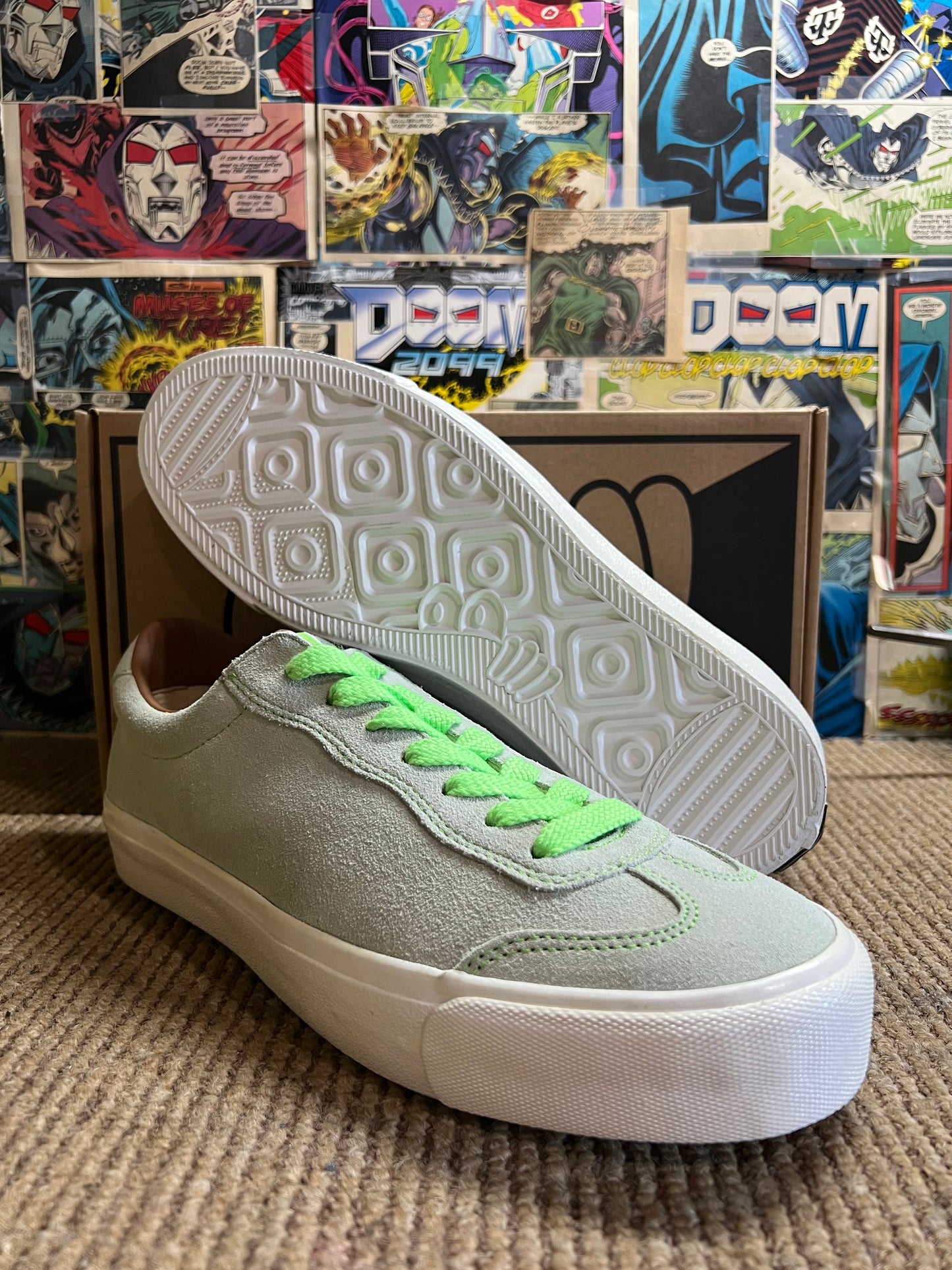 Last Resort AB VM004 Milic suede Green tint / White ( 9-10.5)