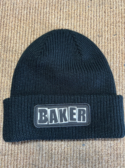 Baker Brand Logo Patch Beanie Black