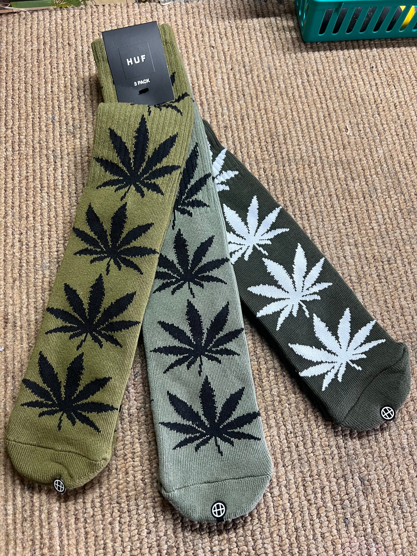 HUF Plantlife Sock 3 pack Multi