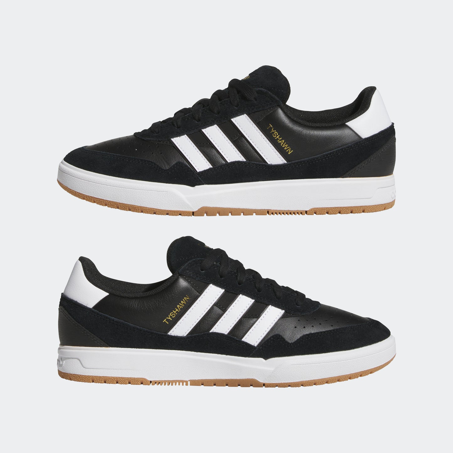 Adidas Tyshawn II Black/ White/Gum (8-11)